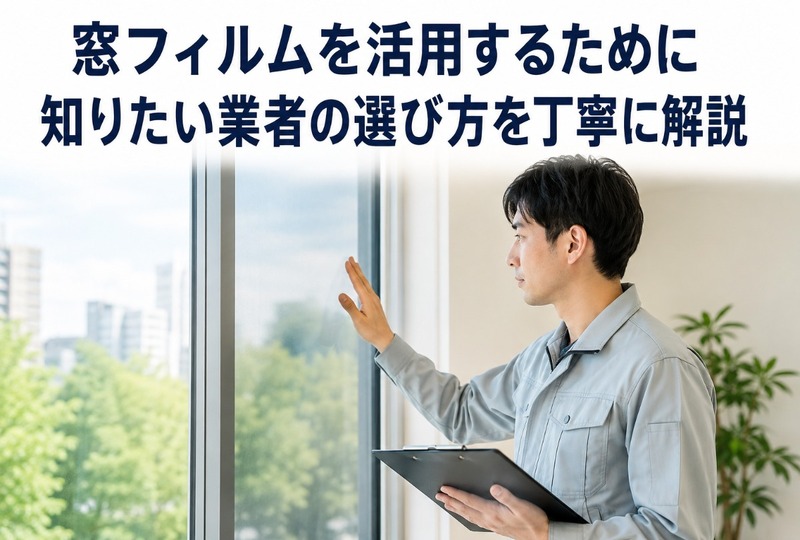 画像622：窓フィルムを活用するために知りたい業者の選び方を丁寧に解説