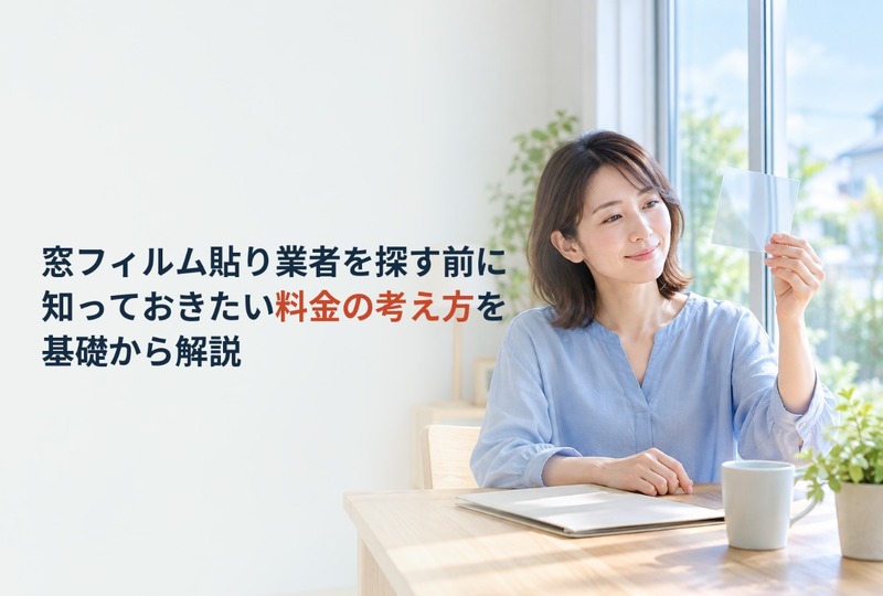 画像730：窓フィルム貼り業者を探す前に知っておきたい料金の考え方を基礎から解説